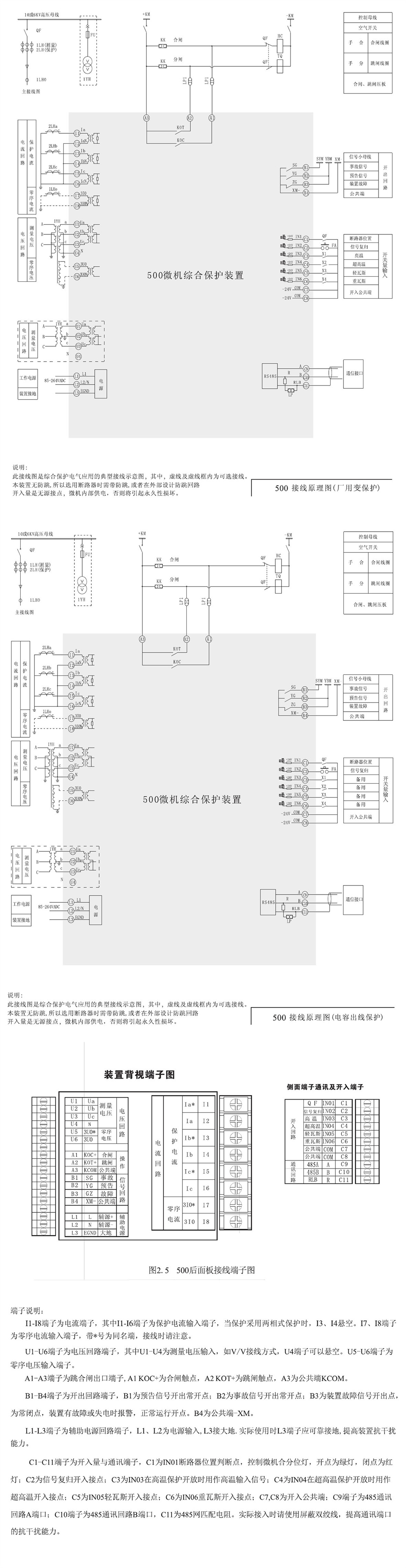 SJP-500迷你微机保护装置产品参数图片