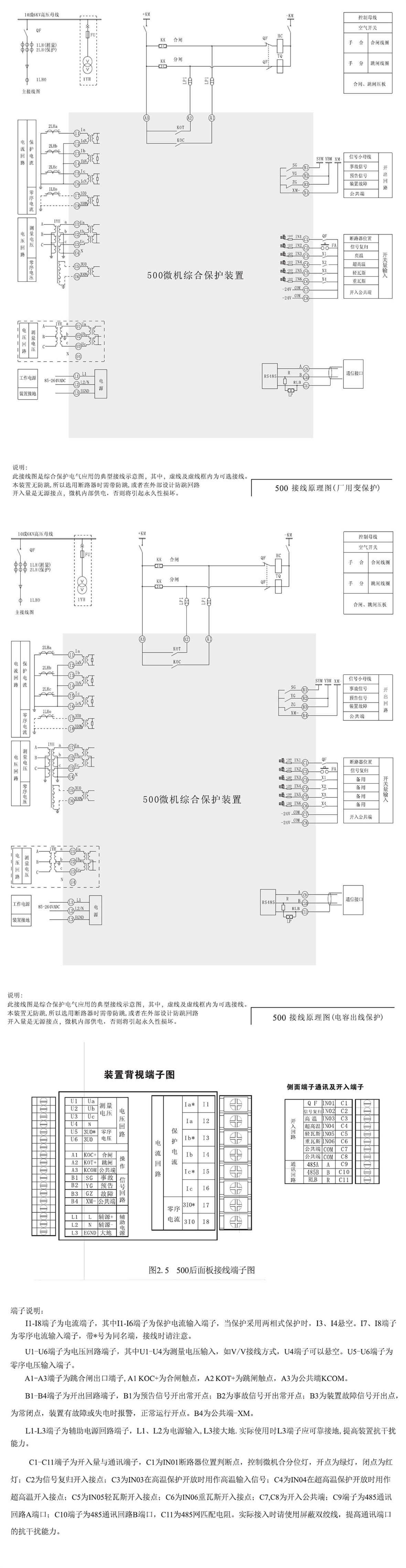 SJP-500迷你微机保护装置产品参数图片