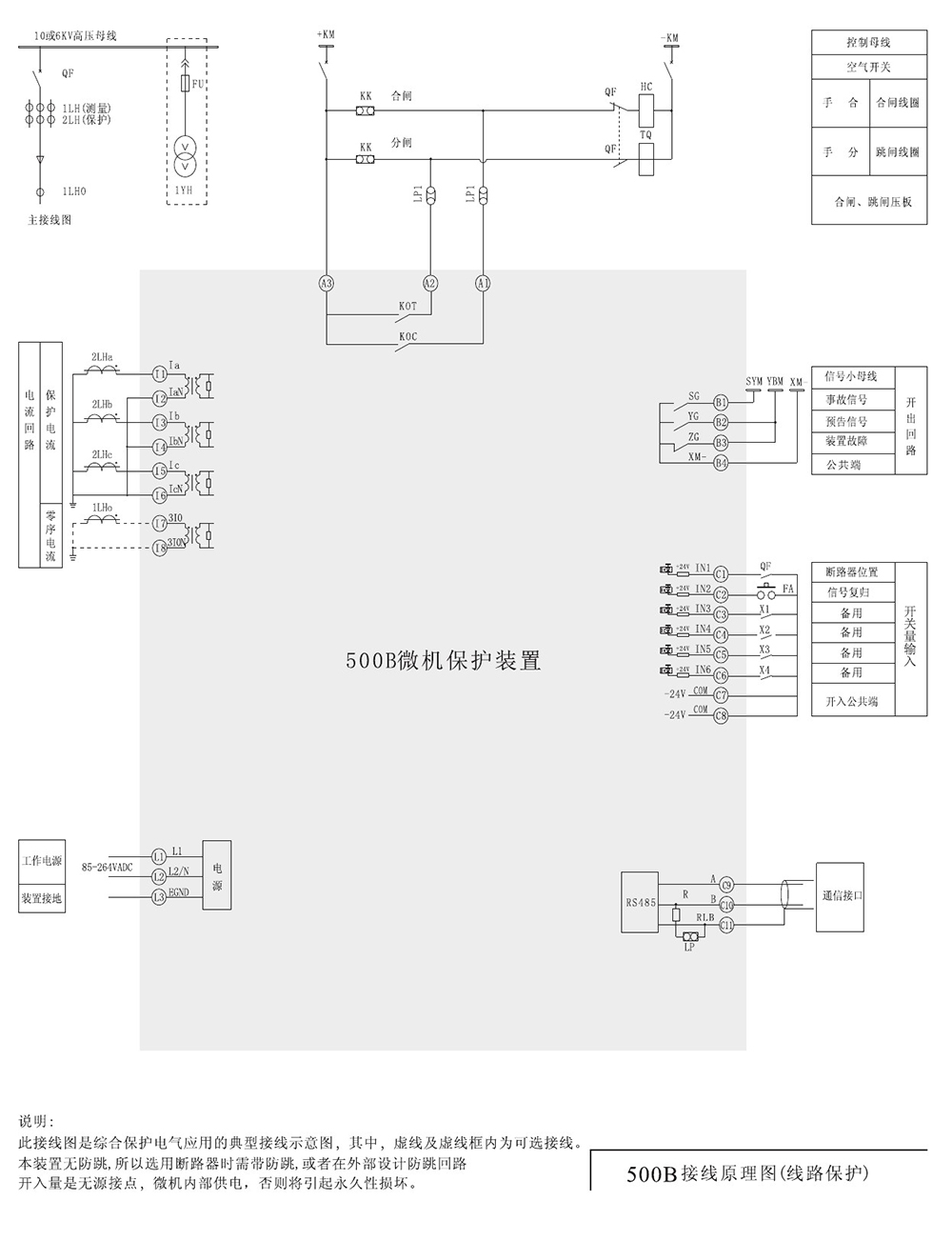 SJP-500B迷你微机保护装置产品参数图片一