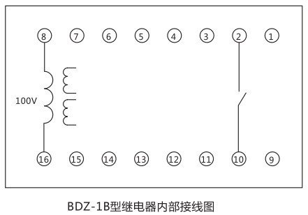 BDZ-1B低频率继电器内部接线