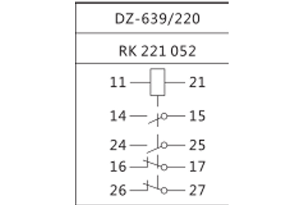 DZ-639/220中间继电器