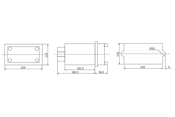 DCD-5A继电器安装尺寸