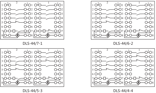 DLS-44/7-1双位置继电器内部连接线图片3